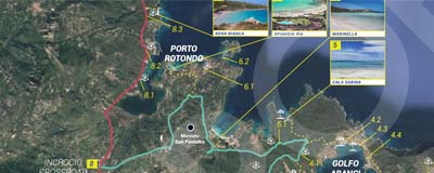 North Olbia map free if you rent with LupoBike